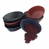 HS, Inc., Serving Basket, Oval, Charcoal