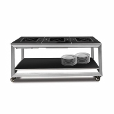Eastern Tabletop, Hub Buffet Bar Kit, Portable Bar, Reversible Black/Textured Laminate