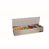 San Jamar Gourmet Garnish Tray, 6 pts