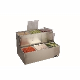 San Jamar EZ-Chill Condiment Stepped Tray, 2 Tier