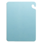 San Jamar, Cut-N-Carry Cutting Board, 12" x 18" x 1/2", Blue