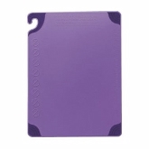 San Jamar, Allergen Safe Cutting Board, Purple, 12" x 18"