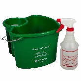 San Jamar Kleen-Pail Caddy, includes Pail & Spray Bottle