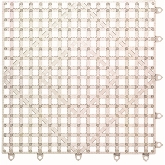 San Jamar Versa-Mat Kolor-cut Bar Mat Tile/Shelf Liner, 12" x 12", Clear