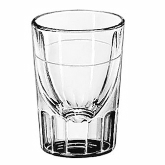 Libbey Shot Glass, 1 1/4 oz Fluted, lined at 1/2 oz