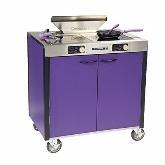 Lakeside, Mobile Cooking Cart, 34" x 22" x 40 1/2", Purple, Allergen Safe