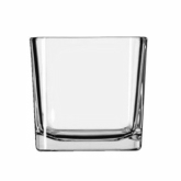 Libbey Voltive Candle Holder, 14 oz cube, Glass, Clear