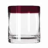 Libbey, Rocks Glass, Aruba, w/Red Rim, 12 oz