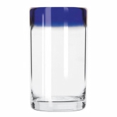 Libbey, Cooler Glass, Aruba, w/Cobalt Blue Rim, 16 oz