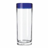 Libbey, Zombie Glass, Aruba, w/Cobalt Blue Rim, 16 oz