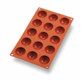 Matfer, Gastroflex Mini Half Sphere Mold, 15 per Sheet, Silicone