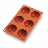 Matfer, Gastroflex Half-Sphere Mold, 6 per Sheet, Silicone