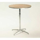 Maywood, Standard Pedestal Table, Round Top, 30" dia., Adjustable Height