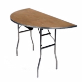 Maywood, Standard Folding Table, Half Round Top, 1/2 of 60" dia, 30" H, Wood