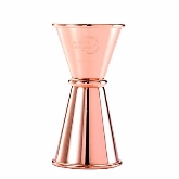 Mercer, Barfly Japanese Style Jigger, .50 & .75 oz, 18/8 S/S, Copper-Plated