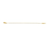 Mercer, Barfly Bar Spoon, 19 5/8", Gold-Plated, 3-Tine Fork End