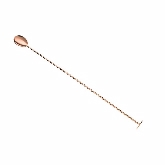 Mercer, Barfly Bar Spoon w/Muddler, 15 3/4", 18/8 S/S, Copper-Plated