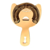 Mercer, Barfly 2-Prong Spring Bar Strainer, 6", Gold-Plated