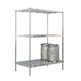 New Age, Keg Rack, 34" x 60" x 84", Aluminum