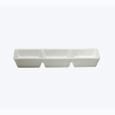Steelite, 3-Compartment Dish, 7 1/4", Tahara, Porcelain
