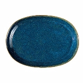 Oneida Hospitality Oval Platter, 12", Blue Moss, Studio Pottery, Luzerne