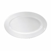 Oneida Hospitality Oval Platter, Cream White Ware, 11 1/2" x 7 3/4"