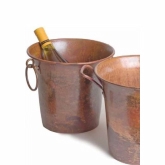 Orion Trading Group, Wine Bucket, Rustic, Copper, w/ Ring Handles
