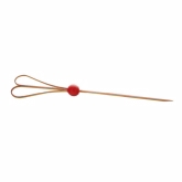 PacknWood, Bamboo Pick w/ Red Ball, The Heart, 5 7/8", 1000 per case
