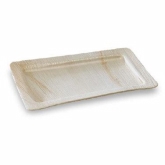 PacknWood, Disposable Palmtray Tray, Palm Leaf, Rectangular, 11.02" x 7.08" x 0.59"