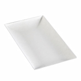 PacknWood, Plate, Bio 'n' Chic, Rectangular, White, Sugarcane, 3.54" x 7.08"