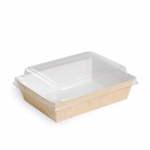 PacknWood, Clear Lid for Brown Paper Salad Box