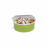 PacknWood, Recyclable Transparent Plastic Lid Fits All Size Buckaty