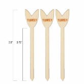Pick on Us, Turkey Paddle Stick, 3 1/2", Bamboo