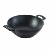 Revol, Wok, Belle Cuisine, Handled, Black cast iron style glaze, 35 1/4 oz