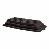 Rubbermaid Tilt Truck Lid, Domed, for .75 cu yd Structural Foam Tilt Truck, Black