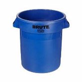 Rubbermaid Brute Container, w/o Lid, 10 gallon, 26 5/8" dia. x 17 1/8" H, Round