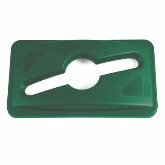 Rubbermaid Slim Jim Recycle Container Lid, 1 Stream, Green
