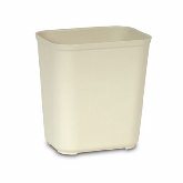 Rubbermaid Waste Basket, 28 qt, 14 1/2" L x 10 1/2" W x 15 5/16" H, Fire Resistant