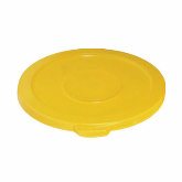 Rubbermaid Brute Container Lid, 19 7/8" dia. x 1 1/4" H, Yellow