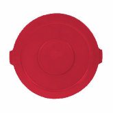 Rubbermaid Brute Container Lid, 22 1/4" dia. x 1 3/8" H, Red