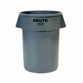 Rubbermaid Brute Container, w/o Lid, 55 gallon, 26 1/2" dia. x 33" H, Round