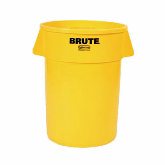 Rubbermaid Brute Container, w/o Lid, 44 gallon, 24" dia. x 31 1/2" H, Round