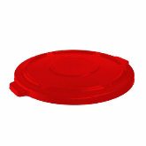 Rubbermaid Brute Container Lid, 24 1/2" dia. x 1 1/2" H, Red