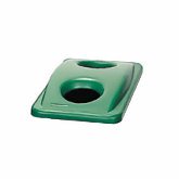 Rubbermaid Slim Jim Bottle Can Recycling Top, 20 3/8" L x 11 3/8" W x 2 3/4" H, Green
