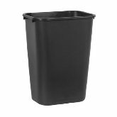 Rubbermaid Waste Basket, 41 1/4 qt, 15 1/4" L x 11" W x 19 7/8" H, Black