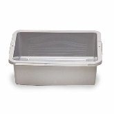 Rubbermaid Busutility Box, Undivided, 7 1/8 gallon, 21 1/2" L x 17 1/8" W x 7" H, Bottom Ribs