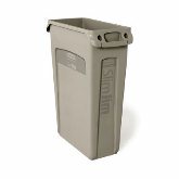 Rubbermaid Slim Jim Container, 23 gallon, 22" L x 11" W x 30" H, w/ Venting Channels