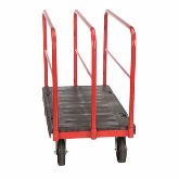Rubbermaid Sheet Panel Truck, 24" x 48", 2000 lb Capacity, 8 Polyolefin Casters, Black