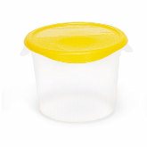 Rubbermaid, Round Storage Container, 6 qt, 7 5/8" Deep, Clear, Polypropylene