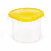 Rubbermaid, Round Storage Container, 6 qt, 7 5/8" Deep, White, Polyethylene